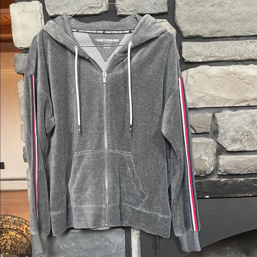 Tommy Hilfiger Sport Gray Zip-Up Hoodie